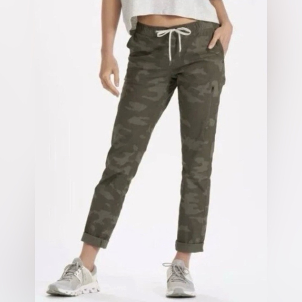 Vuori Olive Green Camo Drawstring Pants